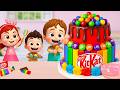 Miniature Rainbow Cake Tutorial 🌈 Cute Mini Rainbow KitKat Cake Recipe with Chocolate 🍰💖 Yummy Teeny