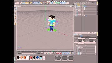 (CINEMA 4D) How to make your own Minecraft Animation! - run cycle