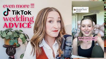 Even MORE Wedding Advice from TikTok?! | Wedding Planner REACTS
