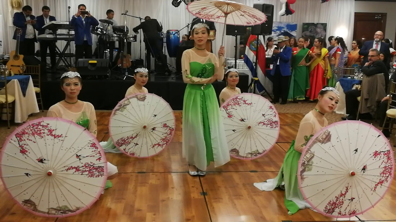 Danza tradicional china-paraguas-Qingshe,青蛇 -