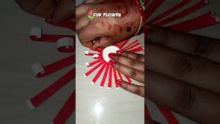 DIY paper cup Flowers #diy #papercupcraft #ytshorts #shorts