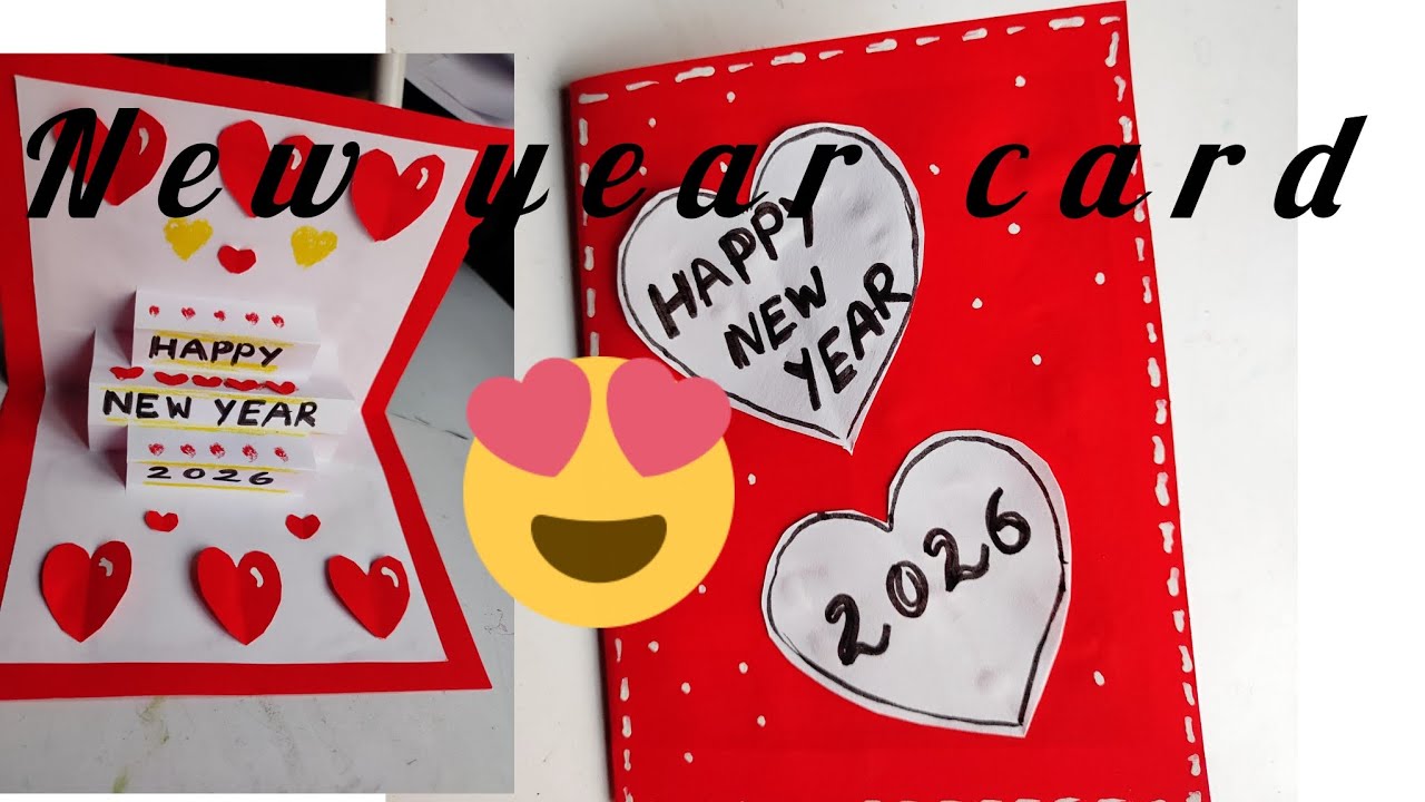 New year card ।। how make to new year card🃏