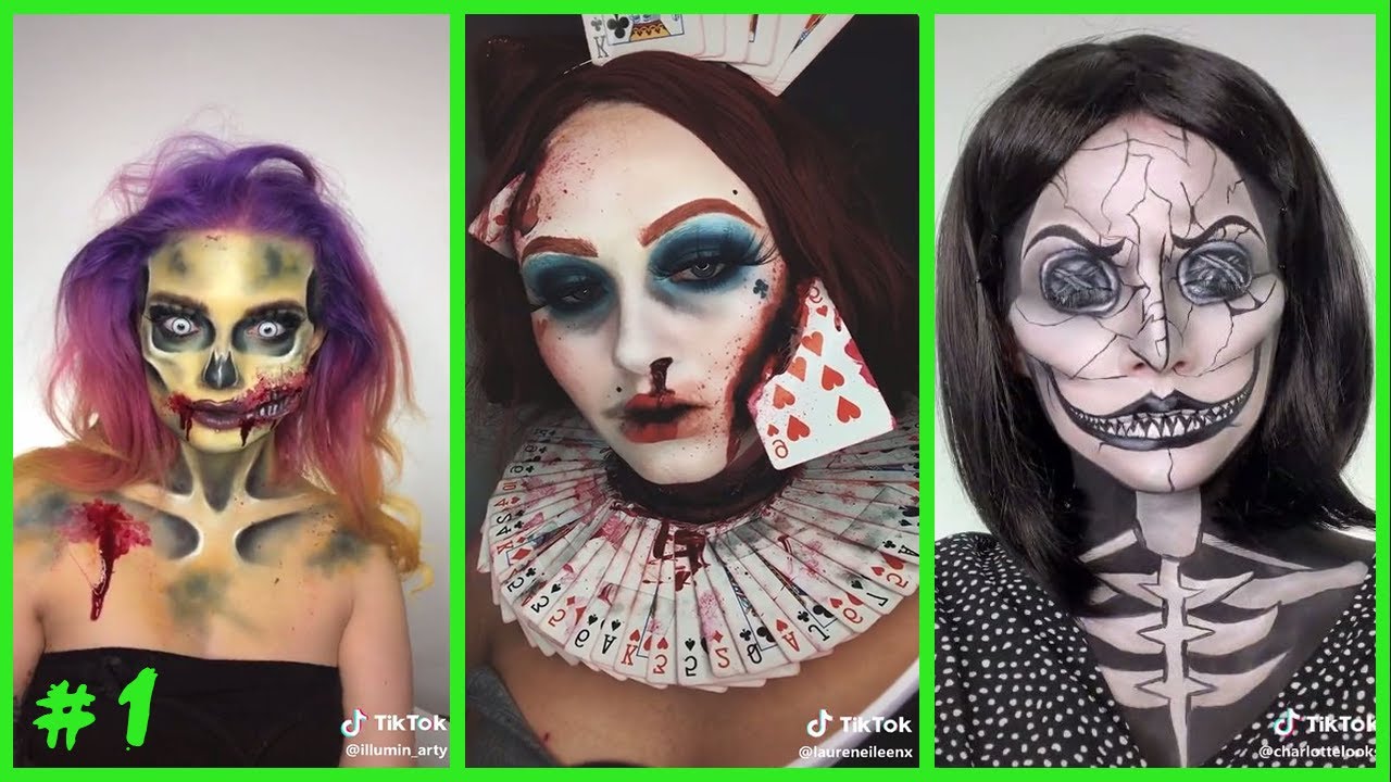 Tik Tok Halloween Makeup Compilation #1 - YouTube