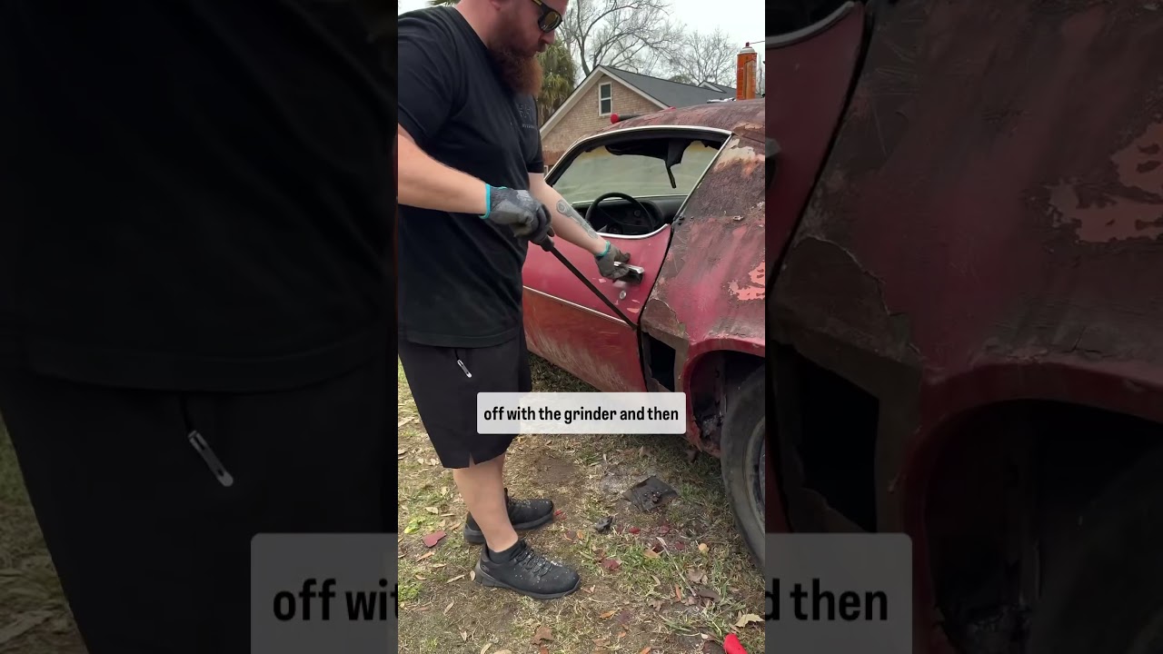 Getting a stuck car door open on my 1970 Camaro 