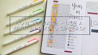 how to make + use a year in pixels spread!