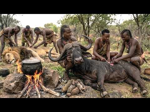Hunting Cape Buffalo with Poison Arrows | The Hadzabe Tribe thumbnail