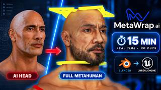 New Blender Add-on: AI 3D Head → Full MetaHuman in 15 Minutes | Real Time, No Cuts