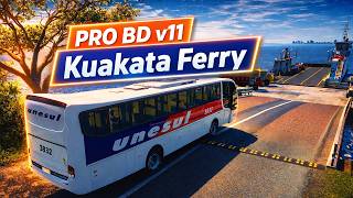 INSANE Kuakata Ferry Crossing in Euro Truck Simulator 2 | ETS2 PRO BD Map V11 Realistic Bus Drive