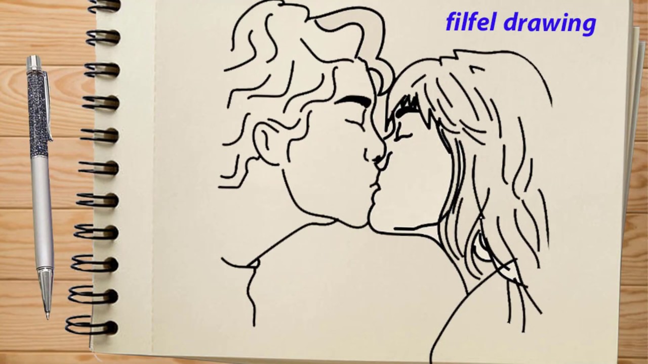 Bencil Drawing Couple Drawing Couple Painting Drawing Of A Couple Kissing Boy And Girl Drawing Youtube