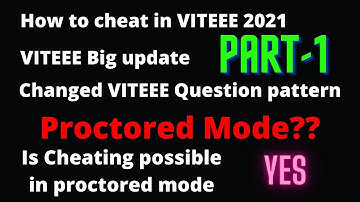 How To Cheat In VITEEE 2021 | can we cheat in Proctored mode examination ??🔥 #donotcheat PART-1