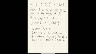 Continuous Mapping of a Path-Connected Space is Path-Conmected