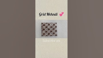 Learn to make grid Mehndi || Easy Grid Mehndi for beginners #designs #henna  #henna_girl