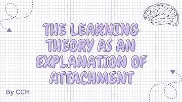 AQA ALEVEL PSYCHOLOGY - Attachment: The Learning Theory