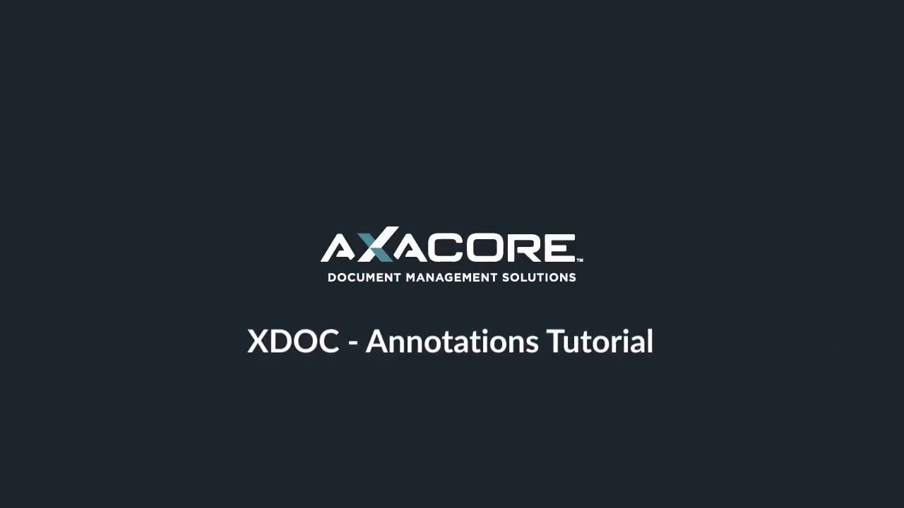 XDOC Annotations Tutorial - YouTube