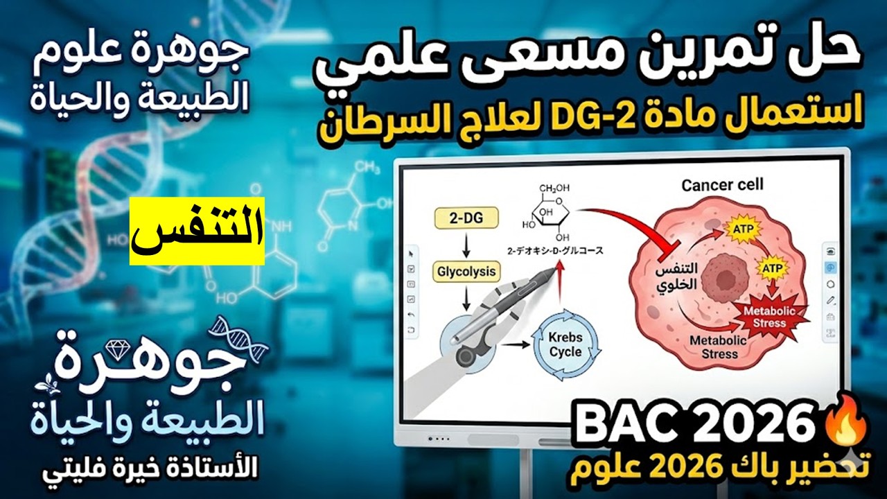 مناقشة حل تمرين جديد حول التنفس