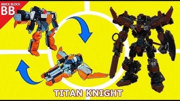 Jie Star 67030 : Titan Knight (part 03) ⚡️ Unboxing & Speed build Lego Transformers combiner 5 in 1