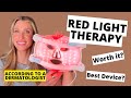 Dermatologist explains red light therapy at home worth it for antiaging best devices