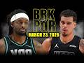 Brooklyn Nets vs Portland Trail Blazers Full Game Highlights – March 23, 2026 | NBA Season