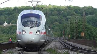 ICE T High-Speed Train on the Danube Bridge