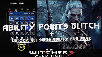 WITCHER 3 : ABILITY POINTS GLITCH (2019)