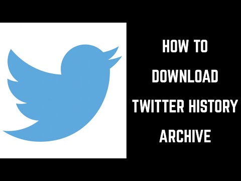 How to Download Twitter History Archive