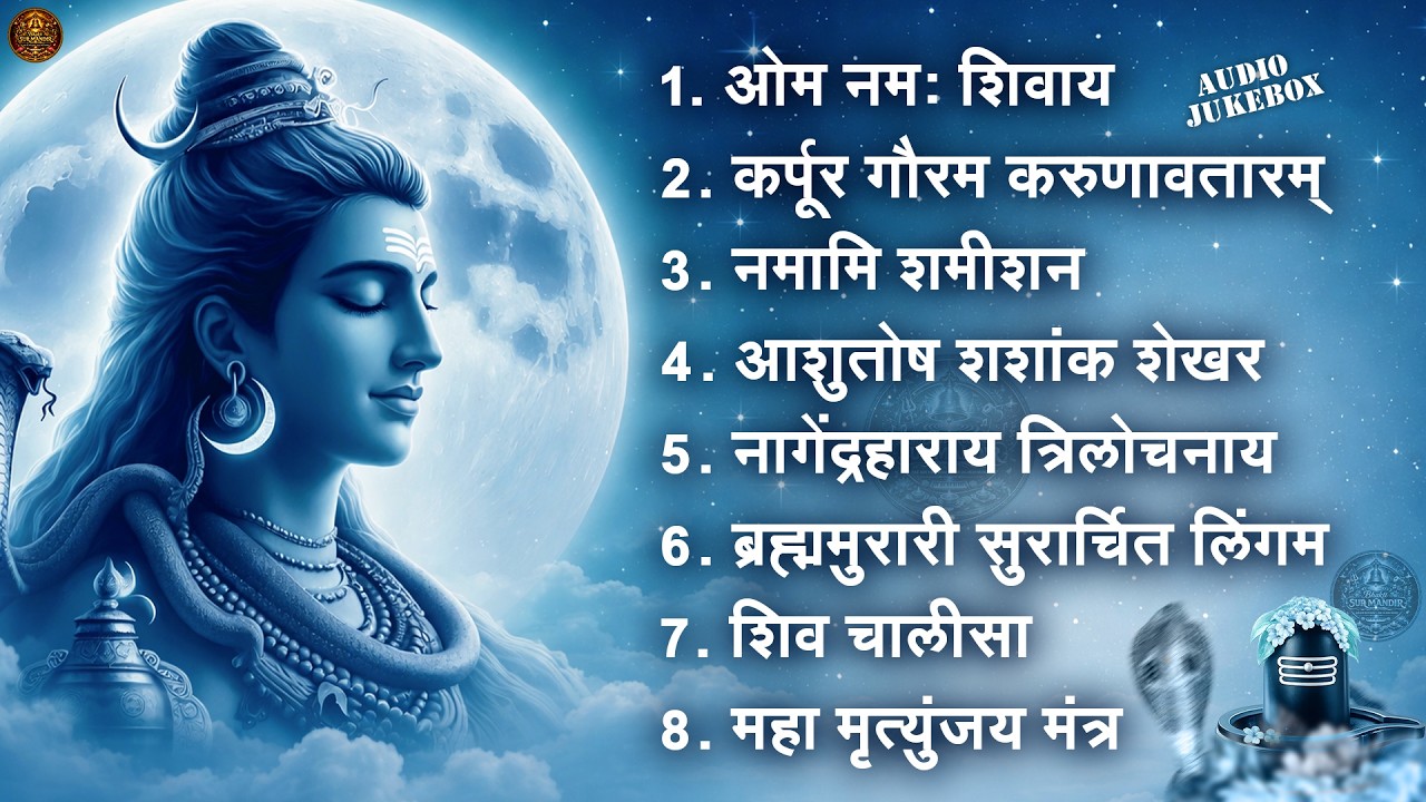 भक्ति भजन - आशुतोष शशाँक शेखर, कर्पूर गौरम करुणावतारं, ॐ नमः शिवाय, शिव अमृतवाणी व शिव आरती
