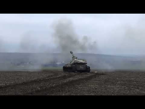 Combat work of calculations of 152-mm artillery installations 2S3 "Acacia"
