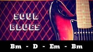 EPIC Dirty Soul Blues | Guitar Backing Jam Track in B Minor chords