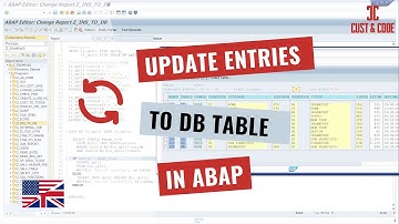 Update Entries in Database Table with ABAP [english]