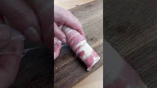SAUSAGE in bacon. How DELICIOUS it is recipe shorts