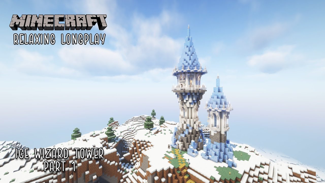 Minecraft Relaxing Longplay - Icy Wizard Tower - Snowy Taiga (No