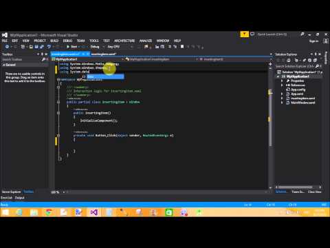 How to insert data into ms access database table in wpf
