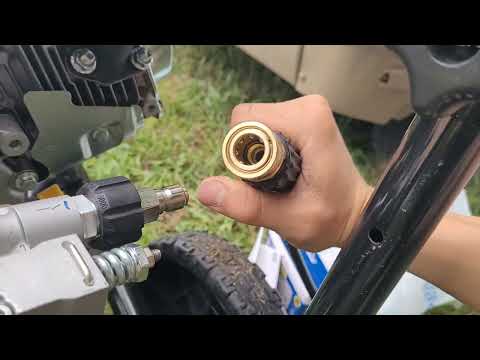 How to adapt pressure washer from Thread to Quick connect! How to replace pressure washer hose!