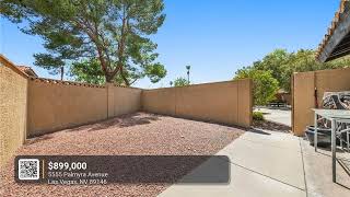 Las Vegas Home For Sale $899K | No HOA | 5555 Palmyra Ave