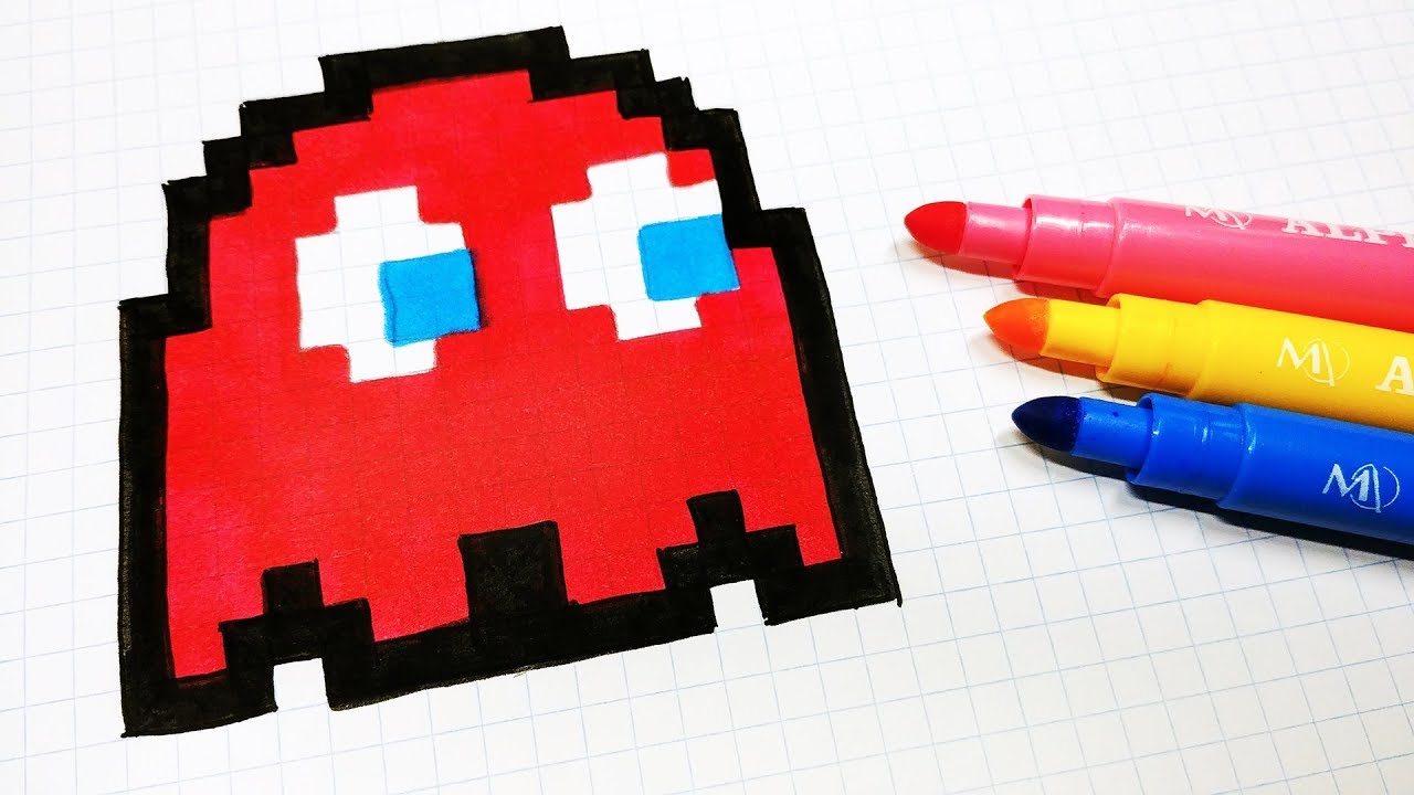 Handmade Pixel Art - How To Draw a Pac-man Ghost #pixelart Halloween -  thptnganamst.edu.vn