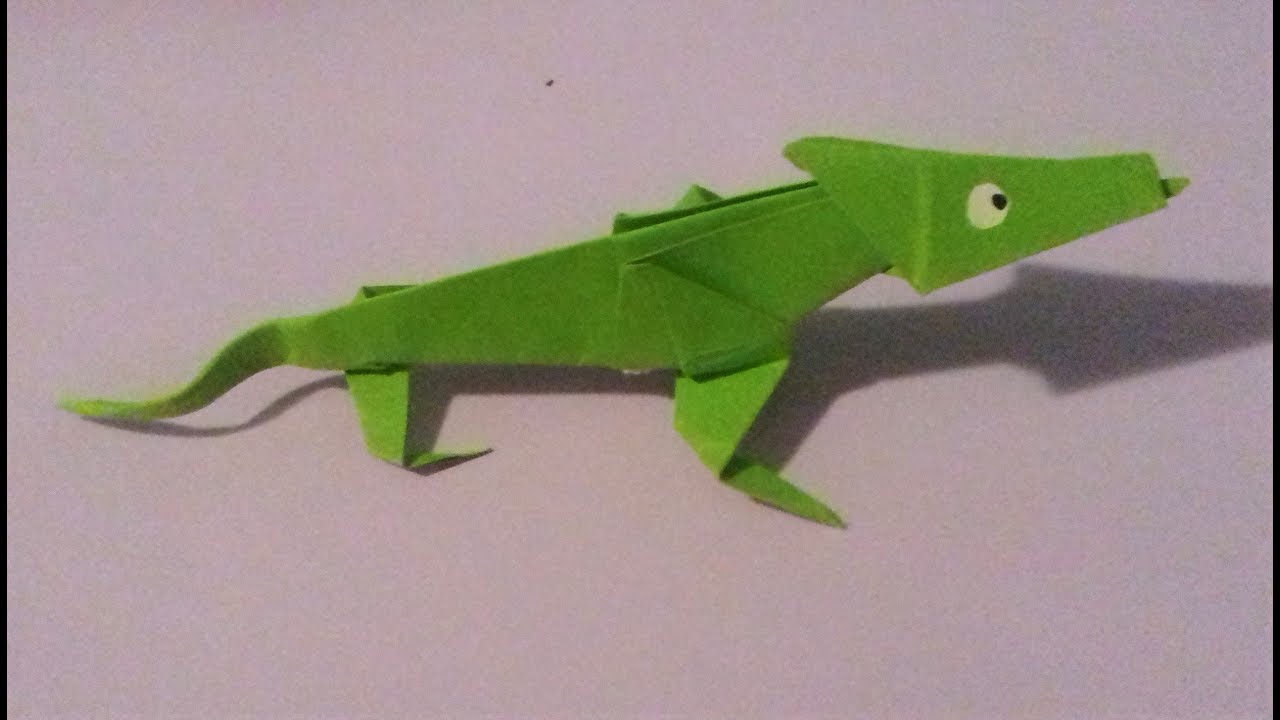 Origami Lucertola Lizard Lavoretti Con La Carta Tutorial