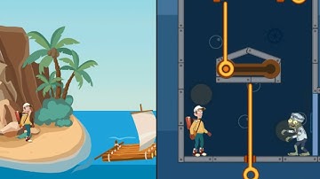 Puzzle game Pull The Pin - Pull Him Out level 13-35 All Levels Gameplay Android/ios