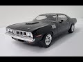 1971 PLYMOUTH CUDA FROM MOVIE JOHN WICK CHAPTER 4 GREENLIGHT HOLLYWOOD 1/43 DIECAST MODEL CAR REVIEW
