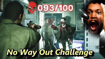 1 MAN VS 100 ZOMBIES CHALLENGE!! (INSANE ENDING) | Ghost Survivors DLC #2 (No Way Out)