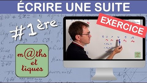 EXERCICE : Déterminer l