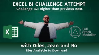 Excel BI Challenge 32: Live Attempt with Jean and Bo