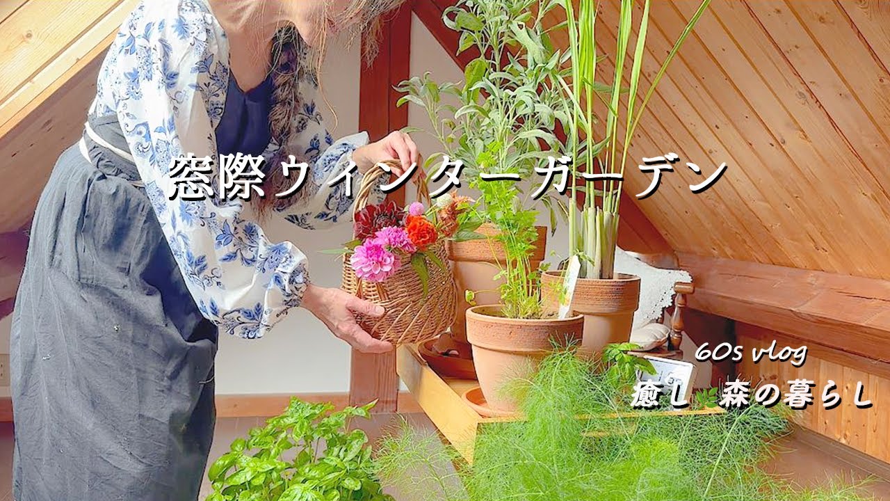【癒し🌿田舎暮らしの冬支度】60代|ヘルシーハーブ卵バターサンド|豚肉と豆苗無水鍋|vlog