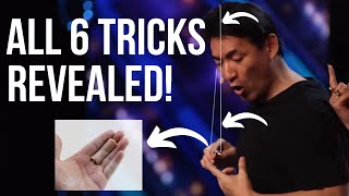 Keiichi Iwasaki REVEALED: See How He Did the 6 Tricks!? | Britan's Got Talent 2022 Golden Buzzer