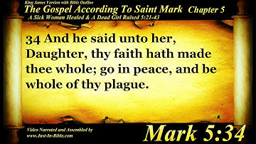 Evangelie van Marcus Hoofdstuk 5 - Bijbelboek #41 - De Heilige Bijbel KJV HD Audio-tekst Lees mee