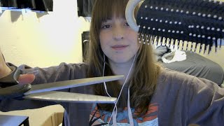 Asmr No Sound Visual Hair Cut Roleplay Brushing, Cutting, Etc