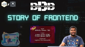Day 2: Story of FrontEnd | FrontEnd Bootcamp with Praveen | Praveen Kumar Purushothaman | DDD