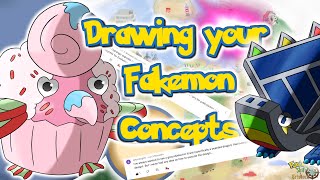 4th ANNIVERSARY: Drawing YOUR Fakemon ideas Part 3/?? | GEN 9 | Ep. 112 | Jermanzburg Region