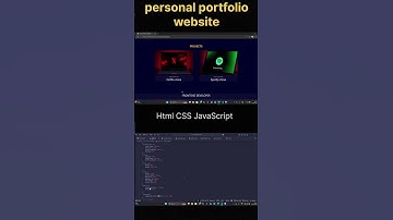 built my personal portfolio website #website #development #code #coding