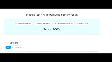 Internshala Web Development : AI in Web DevelopmentTest Guide | Guaranteed 100% Score!