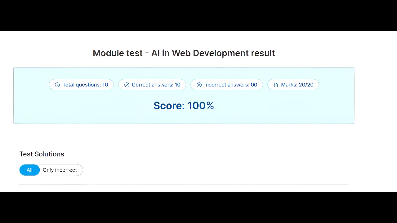 Internshala Web Development : AI in Web DevelopmentTest Guide ...